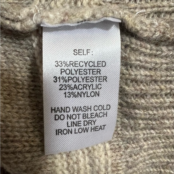 VICI Light Brown Cream Turtle Neck Fair Island Sweater Size XL - Picture 7 of 7